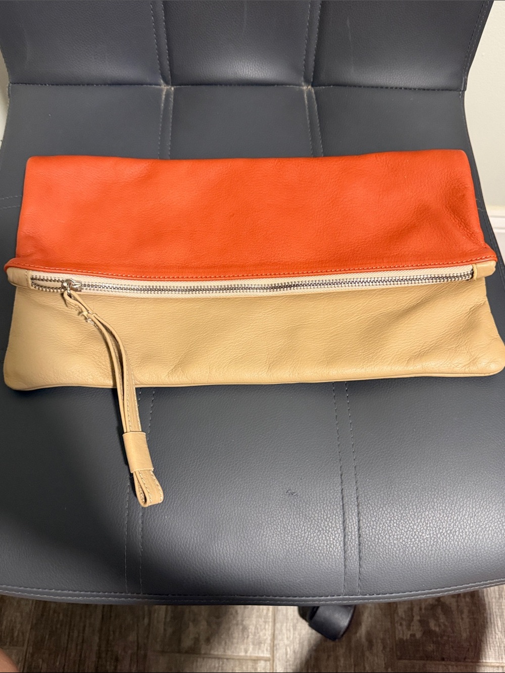 Alberta Di Canio Leather Clutch